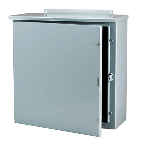 hinged metal enclosure 36 x 24 x12|grey single door enclosure.